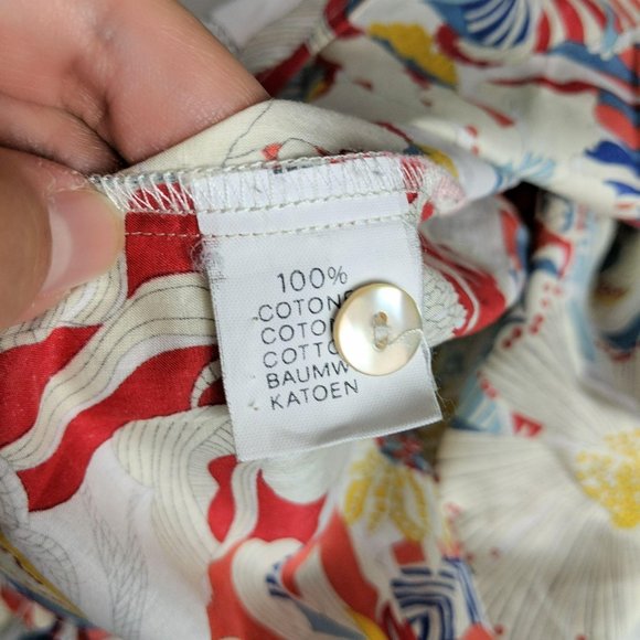 Miki Thumb Floral Button-Up Blouse Sz M - Picture 9 of 9